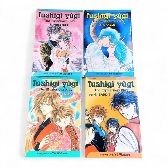 Fushigi Yugi The Mysterious Play Manga Lot Vol 1-4 English Yu Watase Used - Picture 1 of 6
